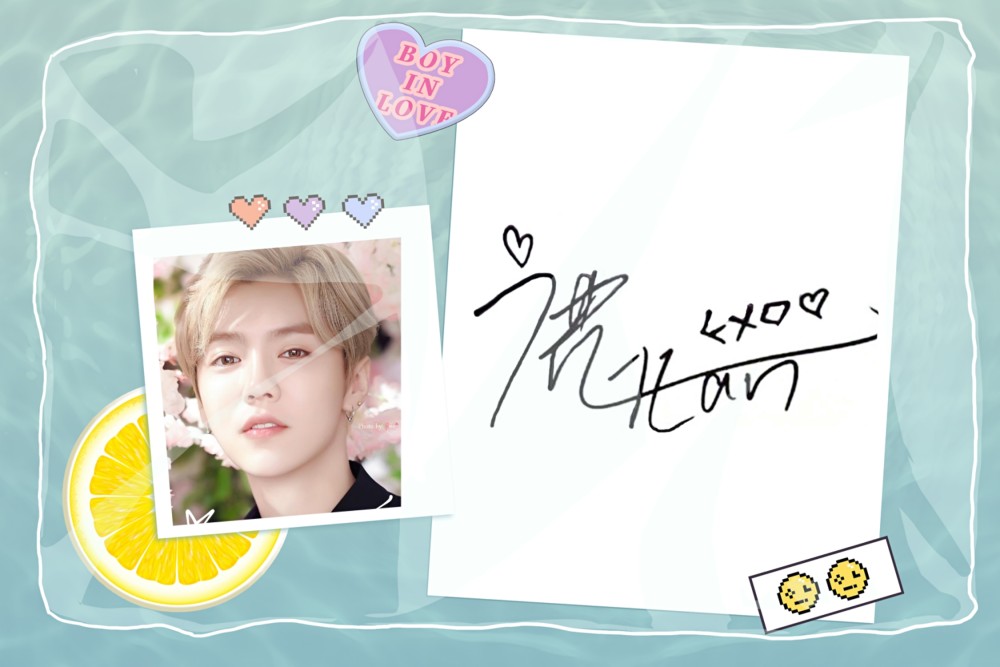 张杰|男神签名，肖战：潇洒，张杰：霸气，鹿晗：这是关晓彤设计的吧？