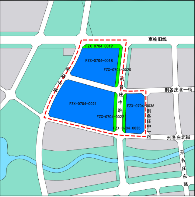 用地四至:東至邢各莊中一路,西至辛店中路,南至邢各莊北街,北至京榆舊