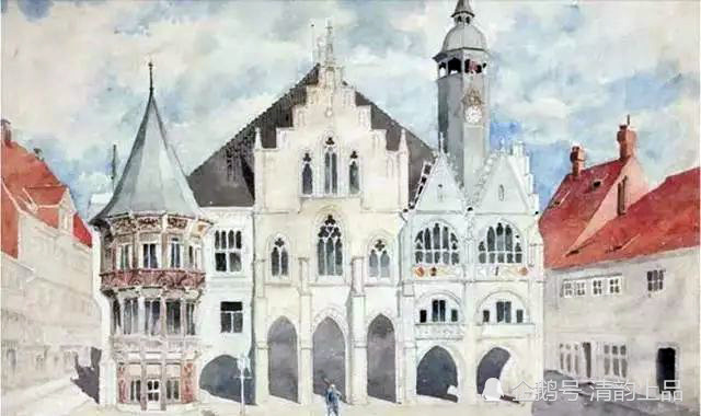 阿道夫·希特勒|希特勒想成为一名真正的画家，前后四次报考了维也纳美术学院