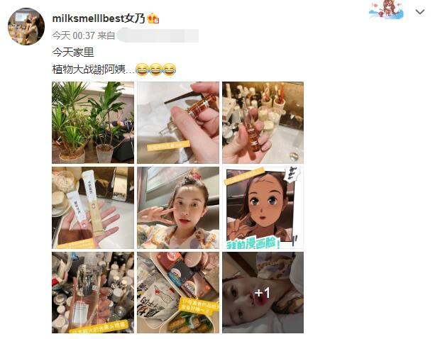 张大奕|张大奕深夜晒素颜照，豪宅内放十几株绿植，不忘提杭州新房炫富！