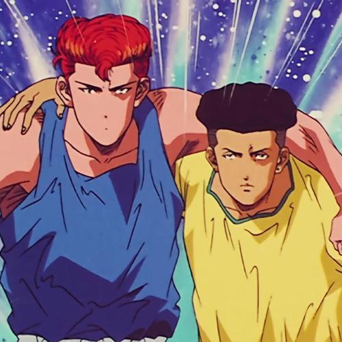 第二梯队就是"硬骨头战队",包括樱木花道,水户洋平,流川枫,宫城良田.