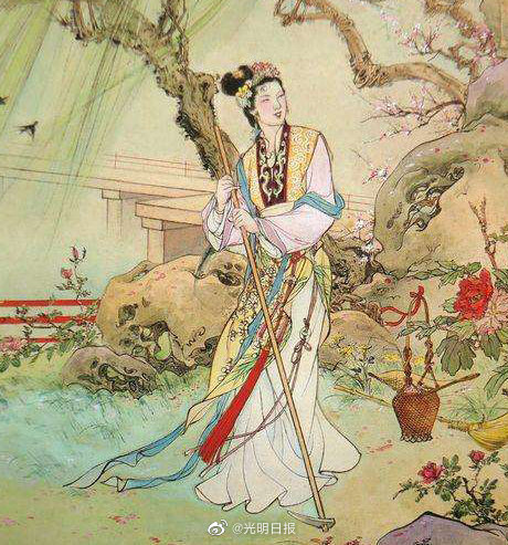 唐寅|唐伯虎是最早的葬花人