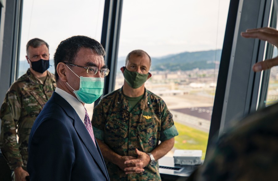 河野太郎|求你了！日本防务大臣河野太郎卑微发言：美军应检测完新冠再来日