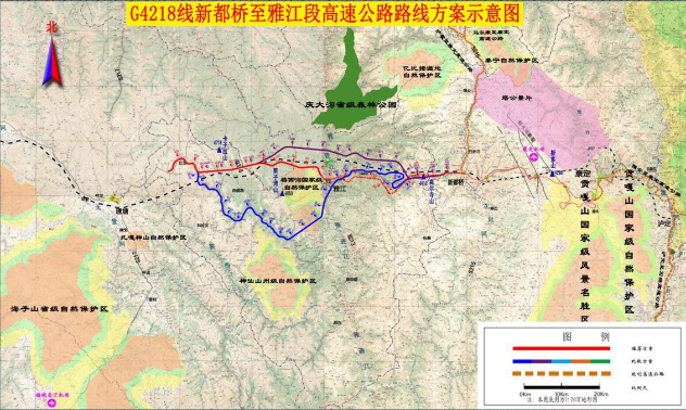 雅叶高速线路图图片