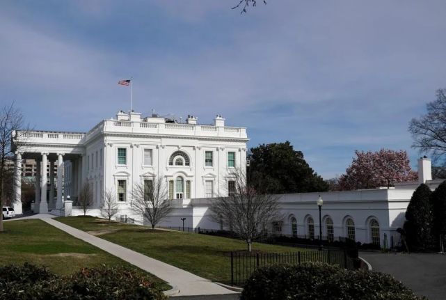 白宫正门照片图片