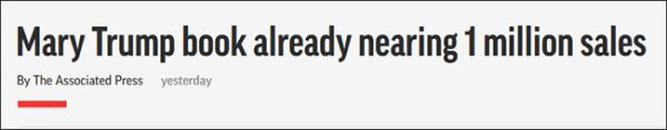 玛丽安·特朗普|一天百万册！特朗普侄女新书比博尔顿那本卖得还好