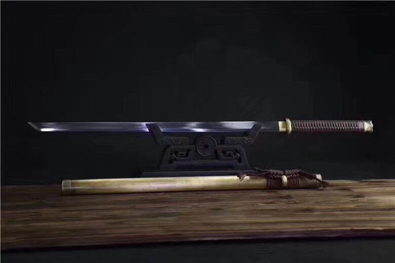 唐横刀|包铜鞘扭转纹唐横刀