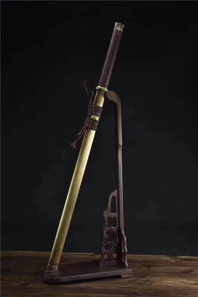 唐横刀|包铜鞘扭转纹唐横刀