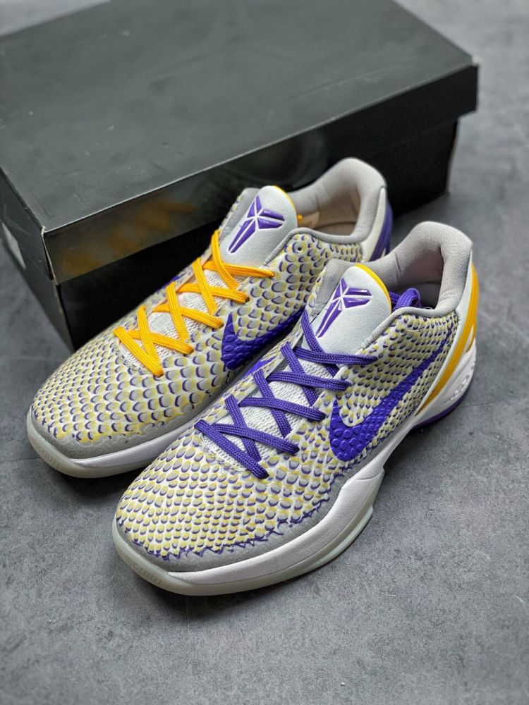 蛇纹元素又来啦,专为缅怀科比而作!耐克kobe 6湖人配色开箱