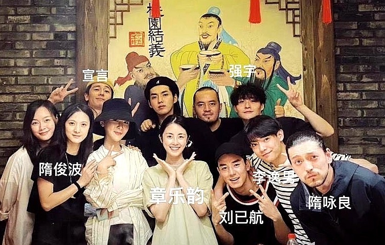 杨紫|杨紫吴亦凡聚餐合照开心比V，女方突变锥子脸，网友差点认不出来