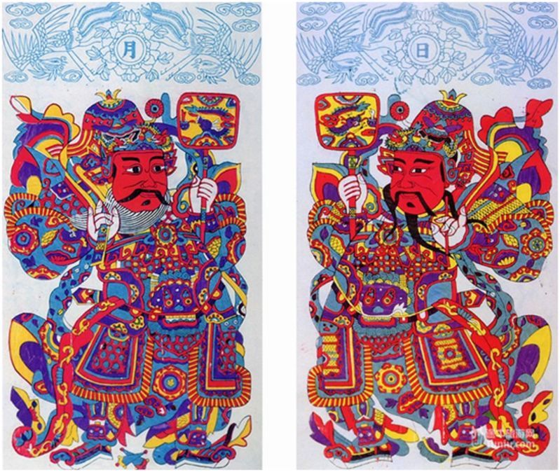 三国志演義」中国伝統の技 楊家埠木版年画 木版年画職人楊洛書作品