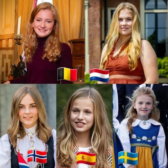 荷兰国王拍全家福!长女穿蓝裙显"敦实",没俩妹妹好看却最受宠