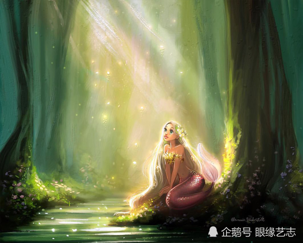 美人鱼|美人鱼美在何处？迪士尼画师带你领略虚幻美学中的人鱼梦