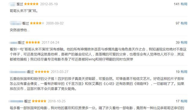 张国荣|张国荣曾1元片酬演电影，惨淡收获233万票房，评分却高达8.6