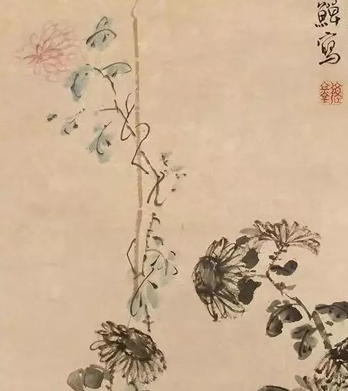 李鳝|【名画赏析】清·李鱓-《松石紫藤图》