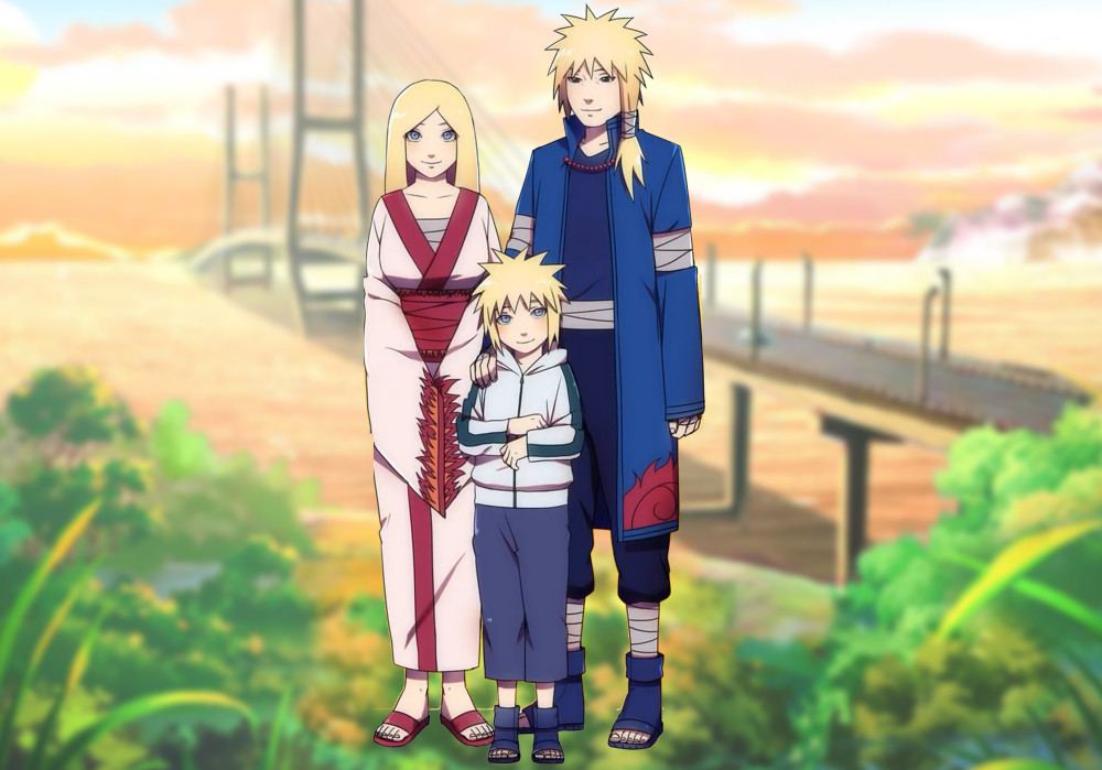 火影漫迷自制的全家福水门一家金发抢镜大蛇丸父亲成亮点