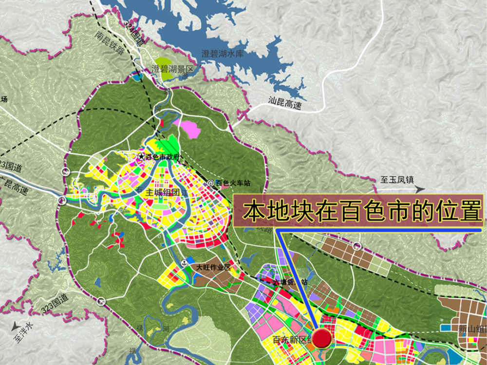 百色市东笋片区地图图片