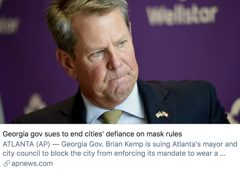 疫情|美国18个州被列为疫情“红区”，政界却还在就口罩问题争论不休