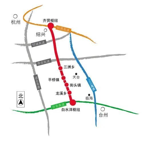 杭绍台高速规划图图片