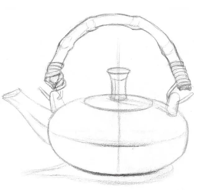 素描知识:老艺术家教你画陶质感茶壶,简单易学,网友