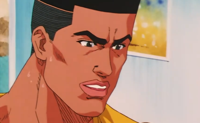 就像三井,他是国中时的神射手,终究还是