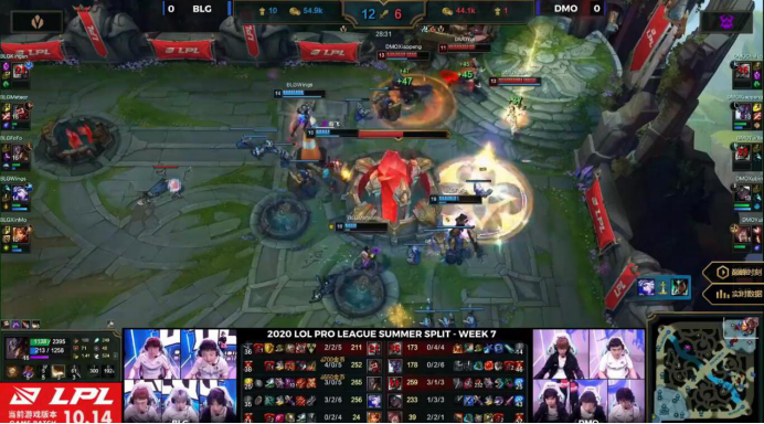 哔哩哔哩LOL战队BLG进季后赛有望！LOL比分2：0斩首对手