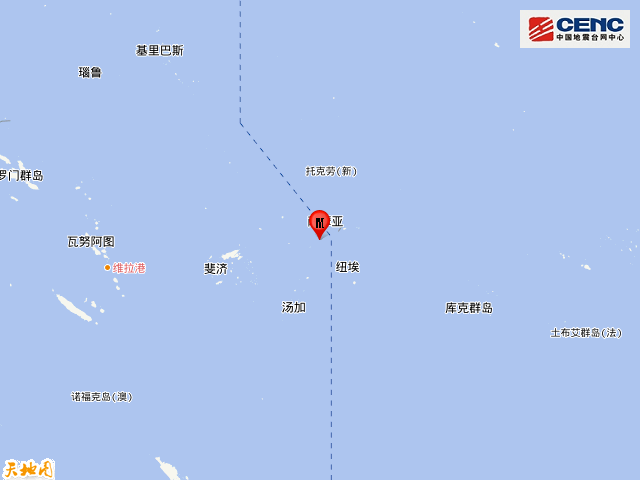 萨摩亚群岛|萨摩亚群岛地区发生6.1级地震