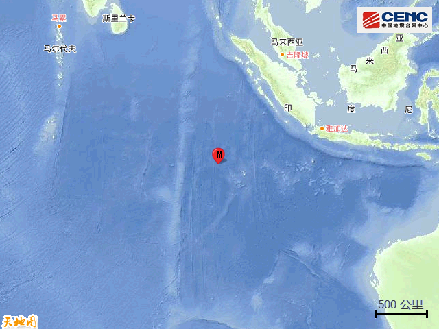 地震|南印度洋发生5.5级地震