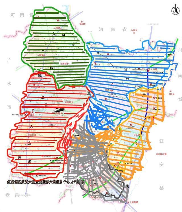 大悟县绕城北路规划图图片