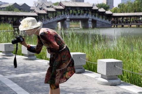 西海子公园|周末市民游园赏景