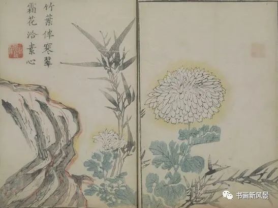 芥子园画传|康熙彩版《芥子园画传—梅兰竹菊》，太难得了！