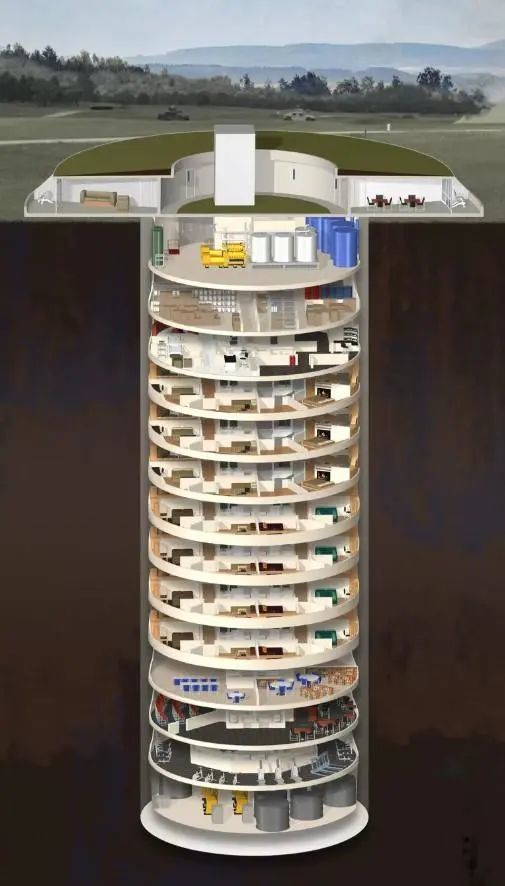 导弹发射井|富豪版末日避难所曝光：导弹发射井改装，内部极奢华