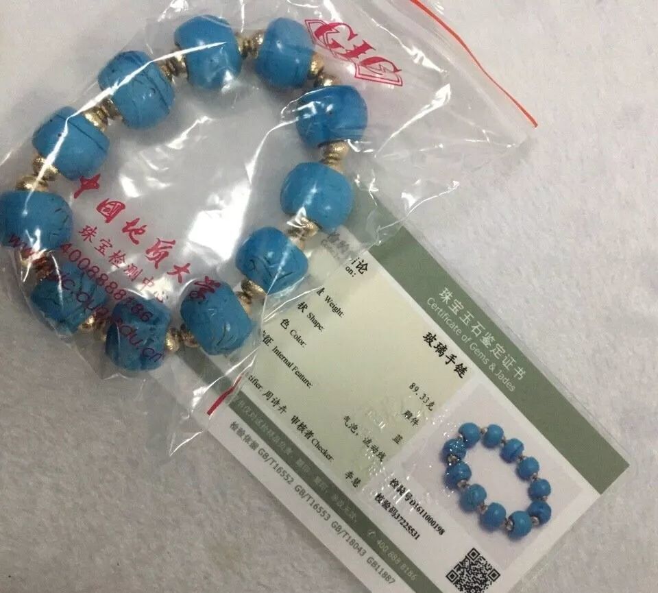 绿松石|防不胜防？你要的“高瓷蓝玉化绿松石”竟是玻璃？