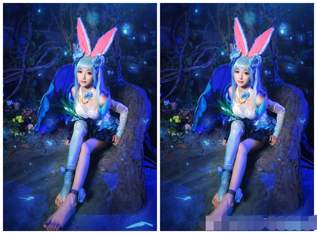 00后学生妹cos"公孙离",娇柔体态超迷人,侧身一个细节却输掉了!