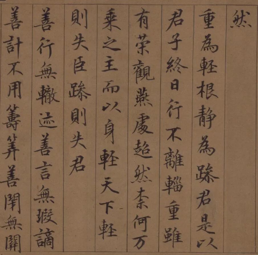 鲜于枢|鲜于枢 楷书《老子道德经》卷