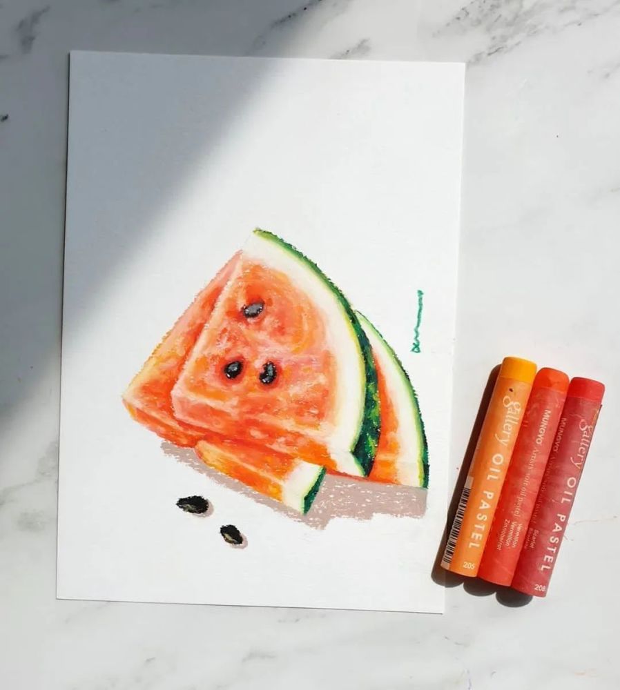 油画棒|为什么我的油画棒画这么丑？