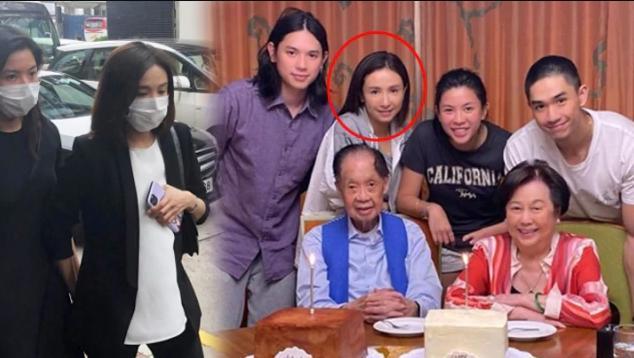 52岁冻龄港姐吴婉芳为小女儿庆生素颜出镜与子女站在一起像姐弟