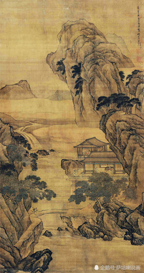 山阁雅会|文人雅士的“神仙梦”，清代王云绘《山阁雅会》