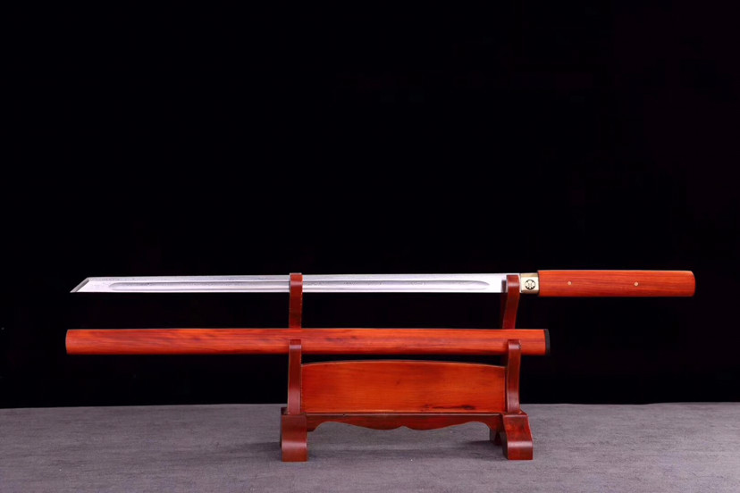 素装大凹槽唐刀