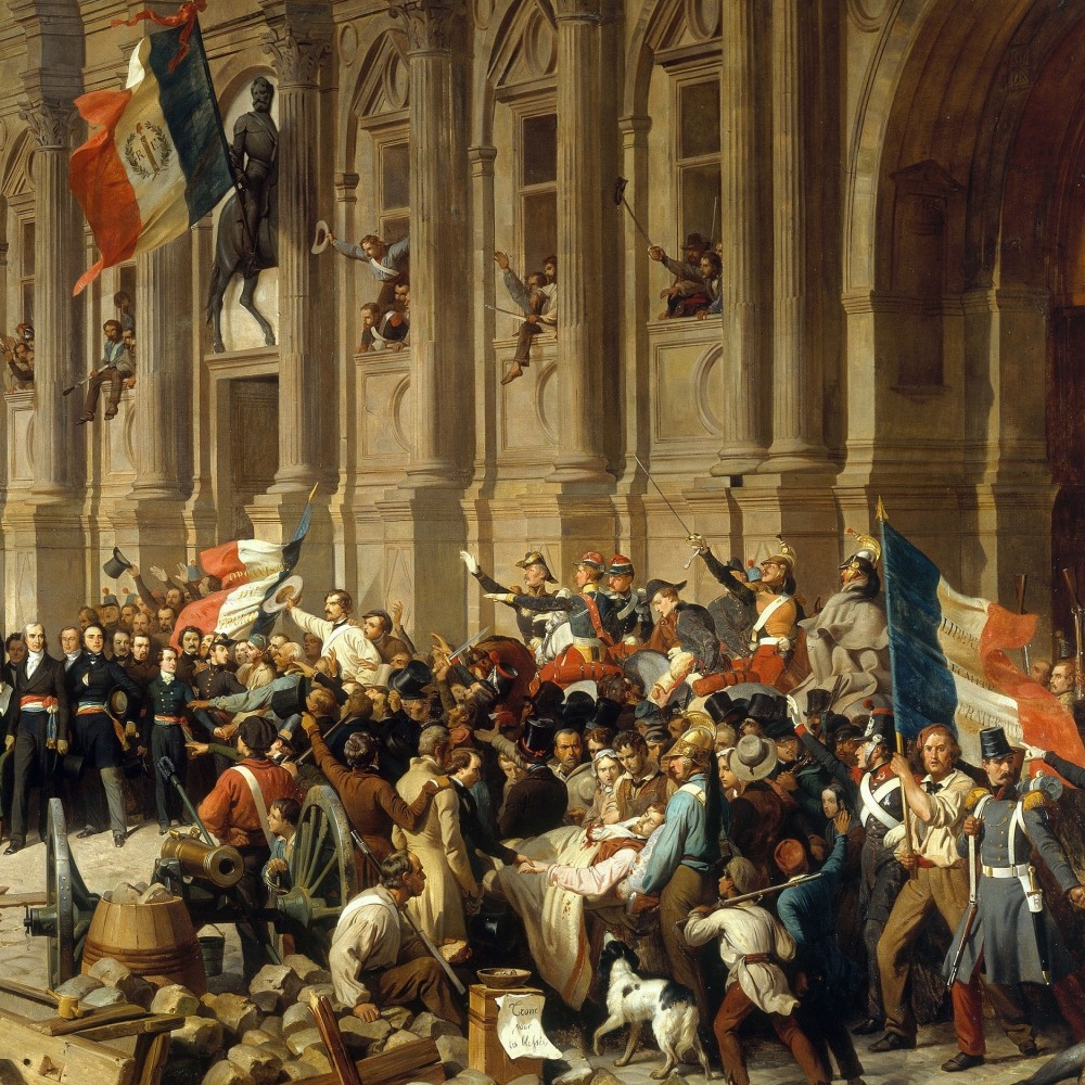 法国七月革命油画图片