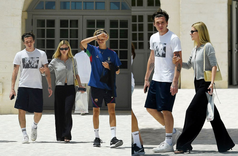 大卫·贝克汉姆|贝克汉姆家意大利度假，富二代准儿媳加入，和维多利亚同秀美腿更豪气