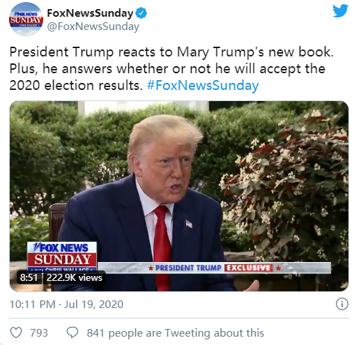 弗莱德·特朗普|特朗普炮轰亲侄女“愚蠢恶毒”：我妈像个圣人，她却对我妈也不好