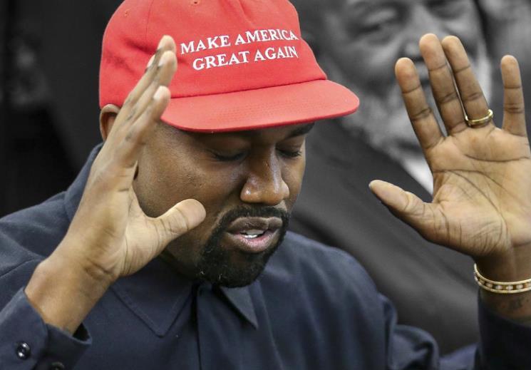 坎耶·维斯特|“侃爷”在首场竞选集会上大哭：我差点杀了我女儿