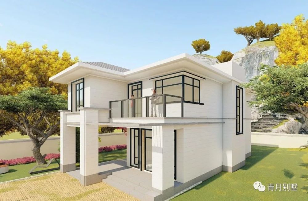 10.34×14米二层乡村小别墅,简洁大气,小户型有大幸福