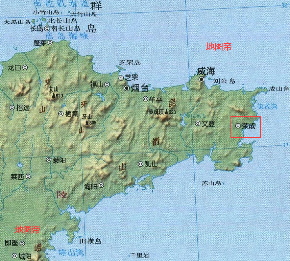 荣成市石岛地图图片