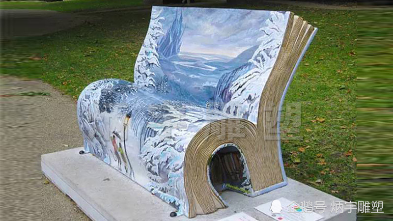 雕塑|书是逆境中的慰藉-书本雕塑