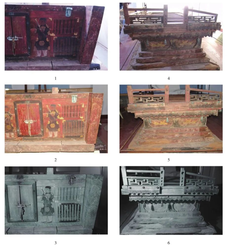 彩绘|吐尔基山辽墓出土彩绘木棺及棺床的保护修复