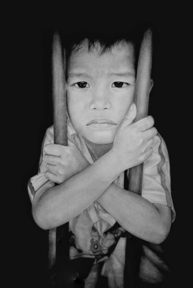 油画|画圆珠笔画成名的少年转行画油画，专家：放大30倍你就明白了