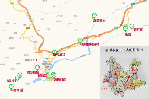 姐告口岸地图图片