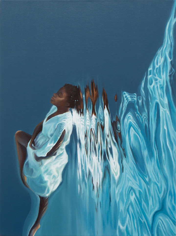 卡里达·加西亚·罗尔斯|完美还原水下的游泳者，水都被画活了，照片也不过如此